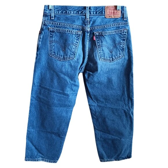 30x26 Husky Boys Levis 550 Jeans Vintage Relaxed Fit 1990's Red tab - Picture 4 of 5